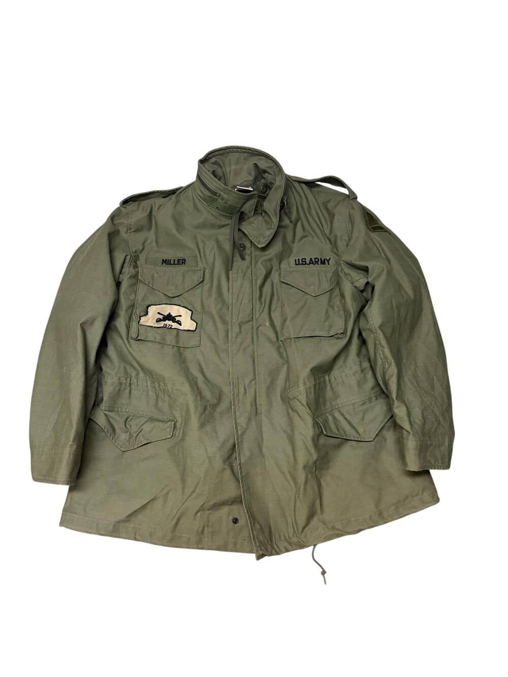 Vintage Propper Coat Mens M65 Green Canvas Cold Weather Field US Army Lined USA